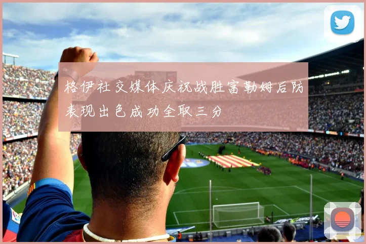 格伊社交媒体庆祝战胜富勒姆后防表现出色成功全取三分